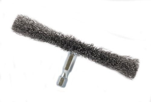 Forney 72739 Wire Wheel Brush, Coarse Crimped with 1/4-Inch Hex Shank, 4-Inch-by-.012-Inch - Image 2